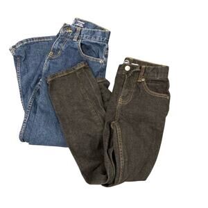 Wonder Nation Relaxed Fit Jeans 2 pairs medium was blue and charcoal